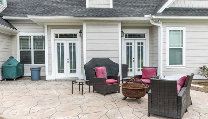 Create a Beautiful Stamped Concrete Patio in Redding, California area!